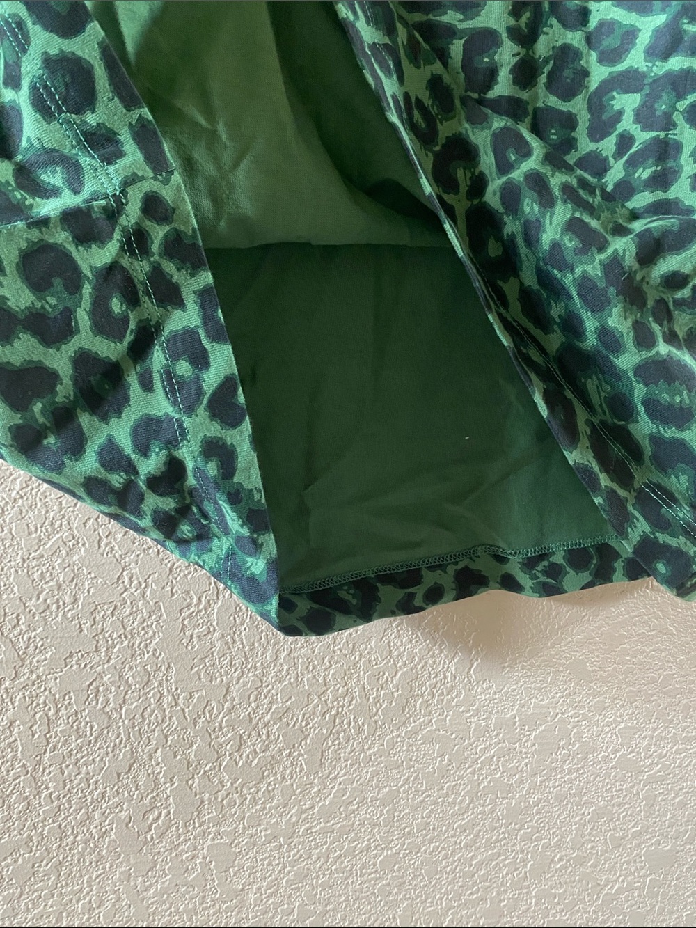 Lazy Oaf Green and Black Leopard Print Short Sleeve Tee - Picture 5 of 6